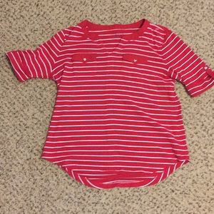 Women’s Red shirt with white stripes